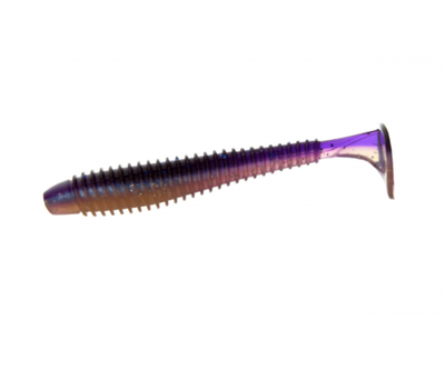 Виброхвост Flagman MYSTIC FISH FAT 3.3" #0531 Violet/Pearl White