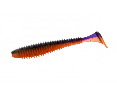 Виброхвост Flagman MYSTIC FISH FAT 3.3" #0502 Violet/Orange