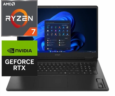 Ноутбук (2025) для гейминга HP Omen 17 Ryzen AI 7 350/ 32GB/ 1TB/ RTX5060 / 17.3" 240Hz