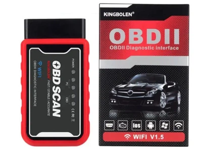 Автосканер KINGBOLEN адаптер для диагностики авто Wi-Fi ELM327 v1.5 OBD-II (OBD2) PIC18F25K80