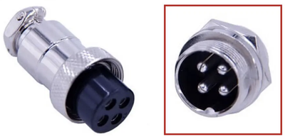 Авиационный разъем GX16-4P 4pin