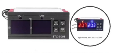 Терморегулятор STC-3008 12V с выносным датчиком