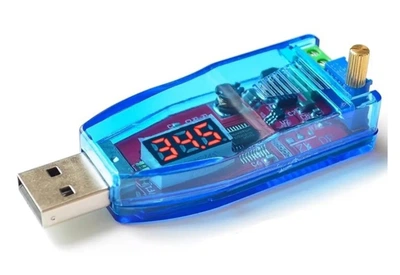 Повышающий - понижающий преобразователь USB с вольтметром DC-DC (от 5В до 1,25-24В)