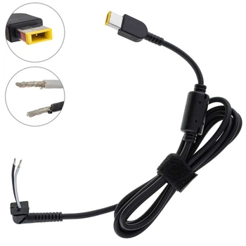 DC кабель LENOVO 150-180W USB+pin, сопротивление 1,9 кОм !!!, 2 провода(2*1.5мм), длина 170см (Square 5 Pin DC Plug), для блока питания ноутбука ( 170771 )