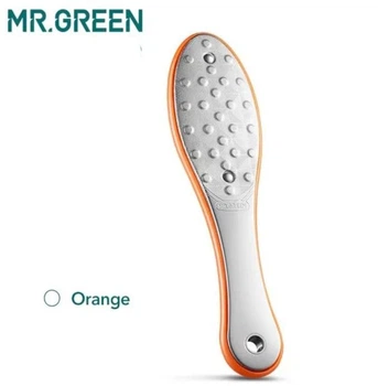 Терка для пяток - лазерная пилка для ног двусторонняя оранжевая Mr.Green