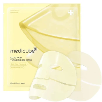 Освітлювальна гідрогелева маска з койєвою кислотою та куркумою Medicube Kojic Acid Turmeric Brightening Gel Mask, 28 g * 1 шт
