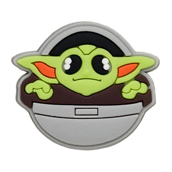 Джибитсы для кроксов 0937 «Звездные войны / Star wars: Грогу (Беби Йода) - 4» 1 шт.