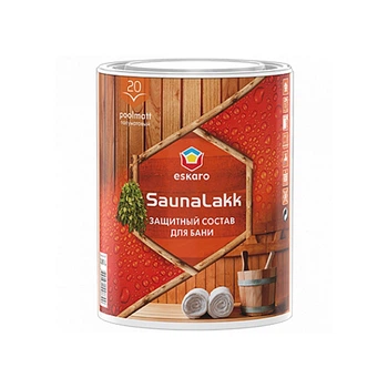 Защитный состав для бани Eskaro Saunalakk полуматовый 0,95 л