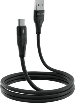 Кабель Proove Soft Silicone USB to Type-C 3A 2 м Black (636190001)