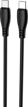 Кабель Proove Simple Silicone Type-C to Type-C 60W 1 м Black (636090001)
