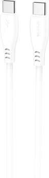 Кабель Proove Simple Silicone Type-C to Type-C 60W 2 м White (636140003)