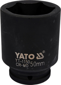 Головка ударна YATO шестигранна подовжена 3/4" 50 мм YT-1150 (5906083911507)