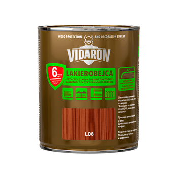 Захисно-декоративний лакобейц Vidaron королівський палісандр L08 0,75 л