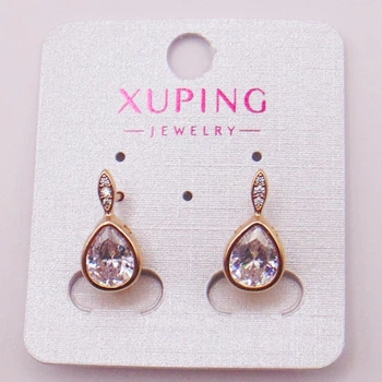 Серьги медзолото Xuping 17х8 мм 19761