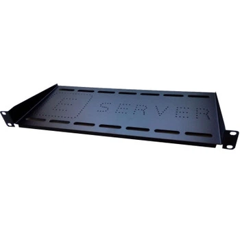 Полка 19" Eserver 1U глуб. 300мм, цвет черный