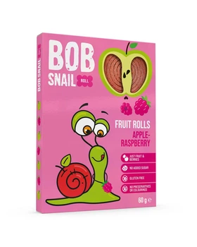 Цукерки Bob Snail Яблучно-Малинові, 60 г