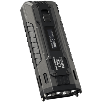 Сверхмощный карманный фонарь Nitecore EDC37 (8000Лм, 420м, OLED-дисплей, USB-C)