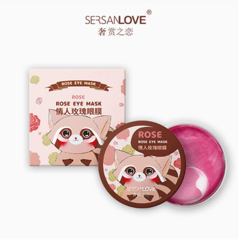Гидрогелевые патчи для кожи вокруг глаз Sersanlove Love Rose Eye Mask с экстрактом розы, 60 шт