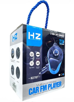 FM-модулятор тройник H27-BT bluetooth многофункциональный