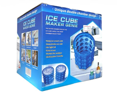 Форма для льда Ice Cube Maker прозрачный пластиковый