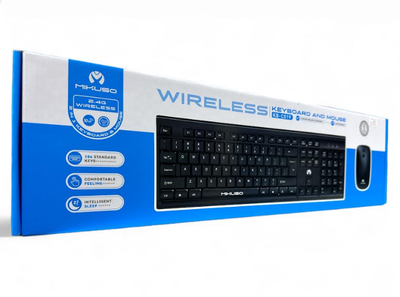 Набор клавиатура и мышь Mikuso KB C019 2.4G черный