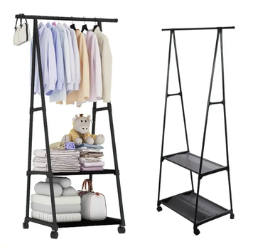 Вешалка для пальто и одежды New Coat Rack TW777 42х55х160 см черная