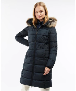 Стёганая куртка пуховик Barbour Rosoman женская Черный (Rosoman Quilt black lav25 (L)