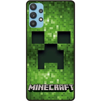 Силиконовый чехол бампер Candy для Samsung A73 с рисунком Крипер Minecraft Майнкрафт