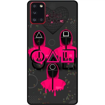 Силиконовый чехол бампер Candy для ZTE Blade A52 с рисунком Игра в кальмара