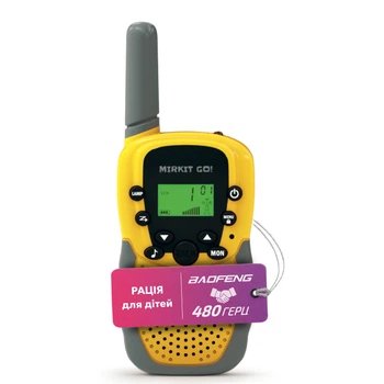 Портативна радіостанція Baofeng BF-T3 жовта, UHF, 3 Вт