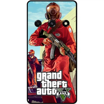Силиконовый чехол бампер Candy для ZTE Nubia Focus 5G с картинкой GTA ГТА