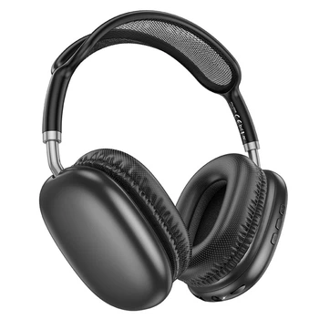 Бездротові навушники Bluetooth з мікрофоном Borofone BO22 Plus BT5.4. 800mAh, AUX, до 90 годин роботи, TF-карта пам'яті Black
