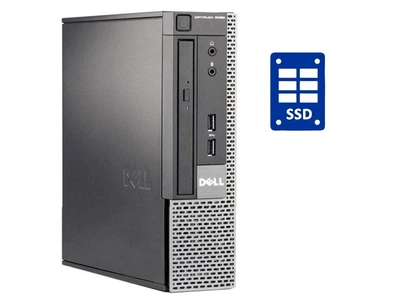 Неттоп Dell Optiplex 9020 USFF / Intel Core i3-4330T (2 (4) ядра по 3.0 GHz) / 8 GB DDR3 / 240 GB SSD / Intel HD Graphics 4600 / DVD-ROM б/у