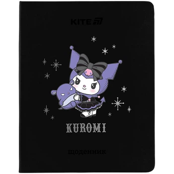 Щоденник шкільний Kite Kuromi HK25-264-2, тверда обкладинка, PU (полиуретан)