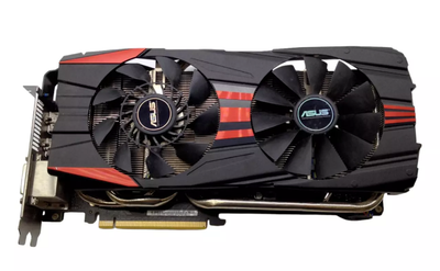 Відеокарта PCIe Nvidia GeForce GTX 780 3GB ASUS GTX-DC2OC-3GD5 (384bit) 2 x DVI, DisplayPort, HDMI бу - Б/В