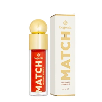 Блиск для губ Bogenia Match Lipgloss Sparkle BG712, 002 Кораловий, 4.6 мл