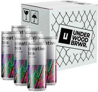 Упаковка напитка безалкогольного натурального Underwood Soda Creative Tea 330 мл х 6 шт (4820224361970)