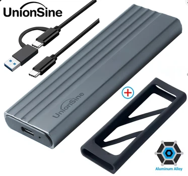 Зовнішня кишеня NVME m.2 SSD USB 3.0 + Type-C UnionSine US-E320-NVME-10G