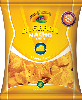 Чипси кукурудзяні Начо з смаком сиру El Sabor 100г (5202175001454)
