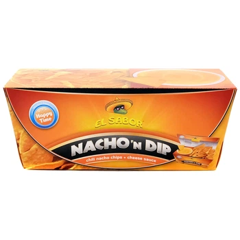 Чипси кукурудзяні Начо з Сирним соусом El Sabor 175г (5202175019831)