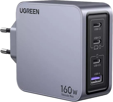 Ładowarka sieciowa Ugreen Nexode Pro 160W GaN Fast Charger Grey (UGR-25877)