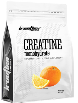 Креатин моногидрат IronFlex Creatine monohydrate 1 кг апельсин