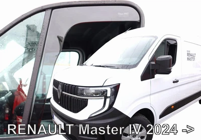 Ветровики для Renault Master IV 2024+ 2D (вставные, кт - 2шт) Heko