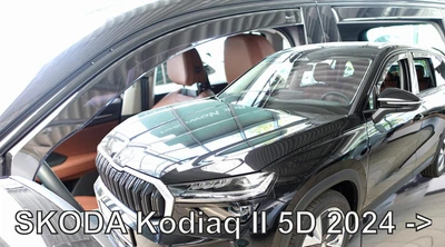 Ветровики для Skoda Kodiaq II 2024+ 5D (вставные, кт - 4шт) (LSE) Heko