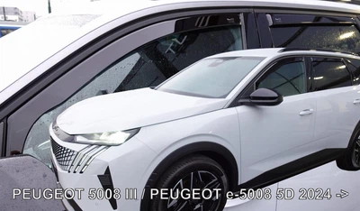 Ветровики для Peugeot 5008 III 2024+ 5D (вставные,кт - 4шт) (LSE) Heko