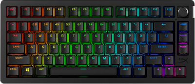Klawiatura bezprzewodowa HyperX Alloy Rise 75 PBT HX Red Wireless (91Y91AA)