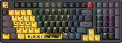 Klawiatura przewodowa A4Tech S98 Bloody BLMS USB Sports Lime (4711421000406)