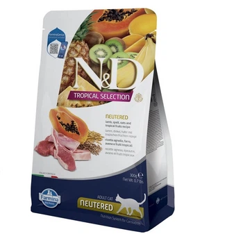 Корм сухой для стерилизованных кошек Farmina N&D Tropical Selection Lamb Neutered с ягненком и тропическими фруктами 300 г (8010276042118)