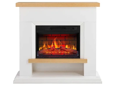 Каминокомплект ArtiFlame Shelford AF23BS білий ефект живого полум'я зі звуком та обігрівом