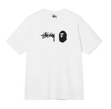 Футболка чоловіча Stussy x Bape 770138 XS білий